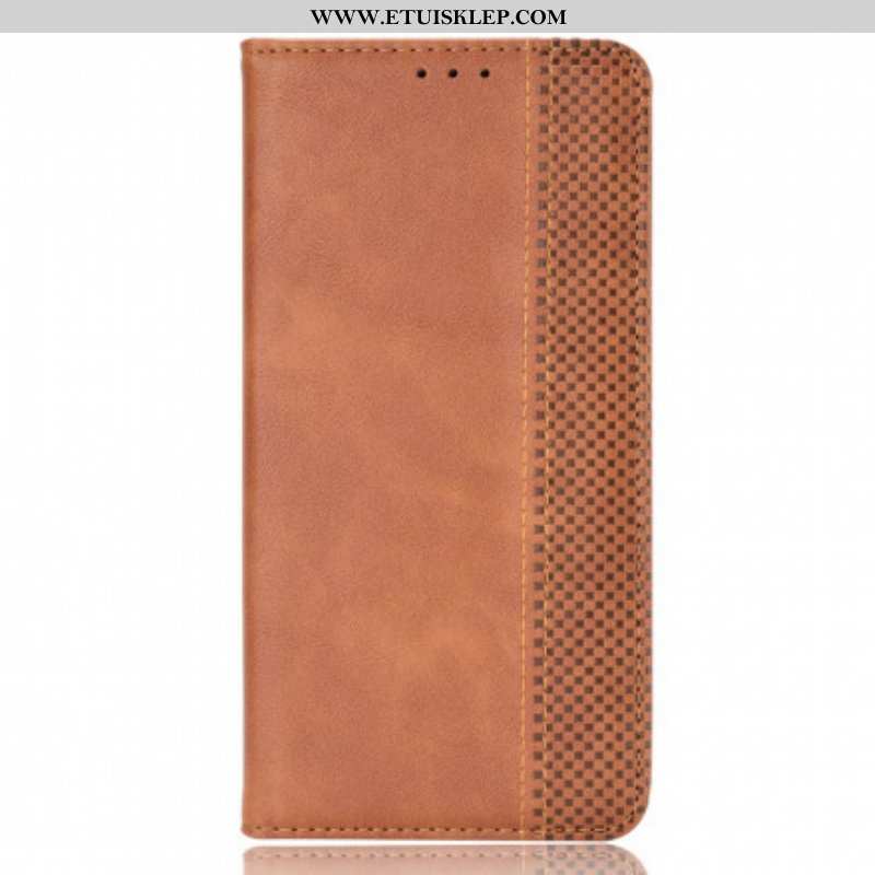 Etui Na Telefon do Moto G100 Etui Folio Stylizowany Efekt Skóry W Stylu Vintage